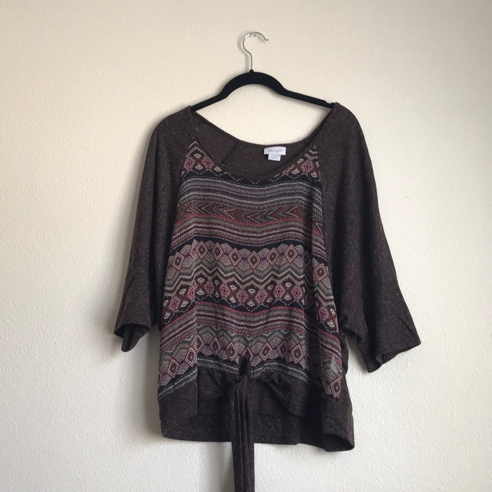 Wrangler Crop Top with Tie ‼️NEVER WORN‼️